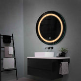 LED Spiegel Rund | Touch-Schalter | Warmweißes Licht - Reyze Seria Salono Model 1